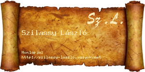 Szilassy László névjegykártya